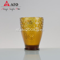 Amber visvorm Water Juice Glass Cup Set
